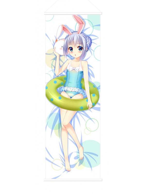 Is the Order Rabbit Scroll Painting Wall Picture Anime Wall Scroll Hanging Deco