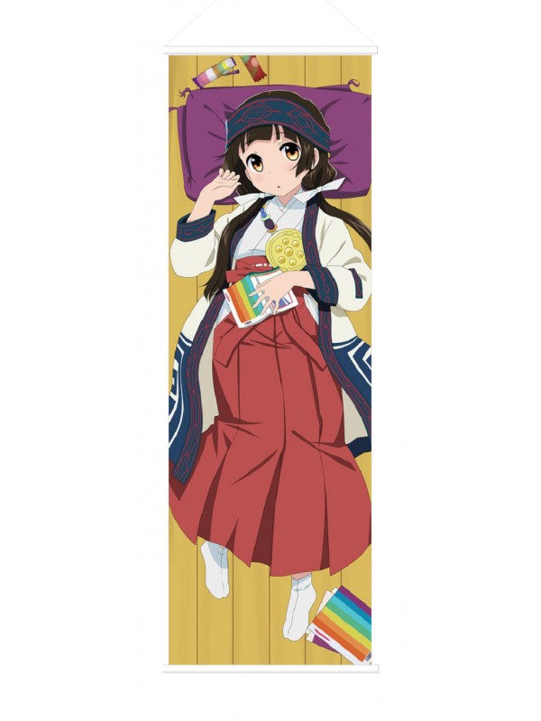 Machi Amayadori Kuma Miko Girl Meets Bear Anime Wall Poster Banner Japanese Art