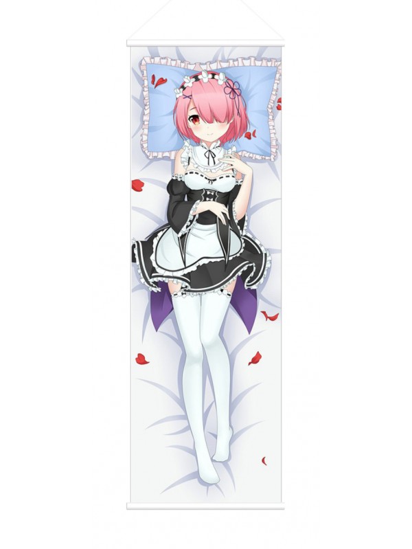 Ram and Rem Re Zero Anime Wall Poster Banner Japanese Art