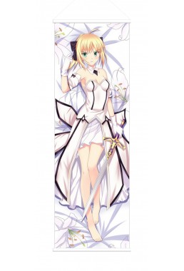 Saber Fate Anime Wall Poster Banner Japanese Art