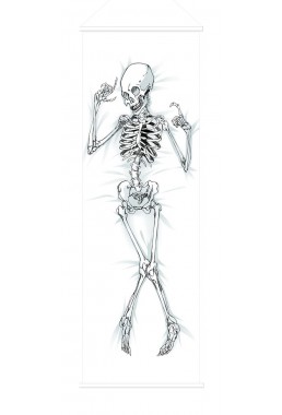 Skeleton Scroll Painting Wall Picture Anime Wall Scroll Hanging Deco