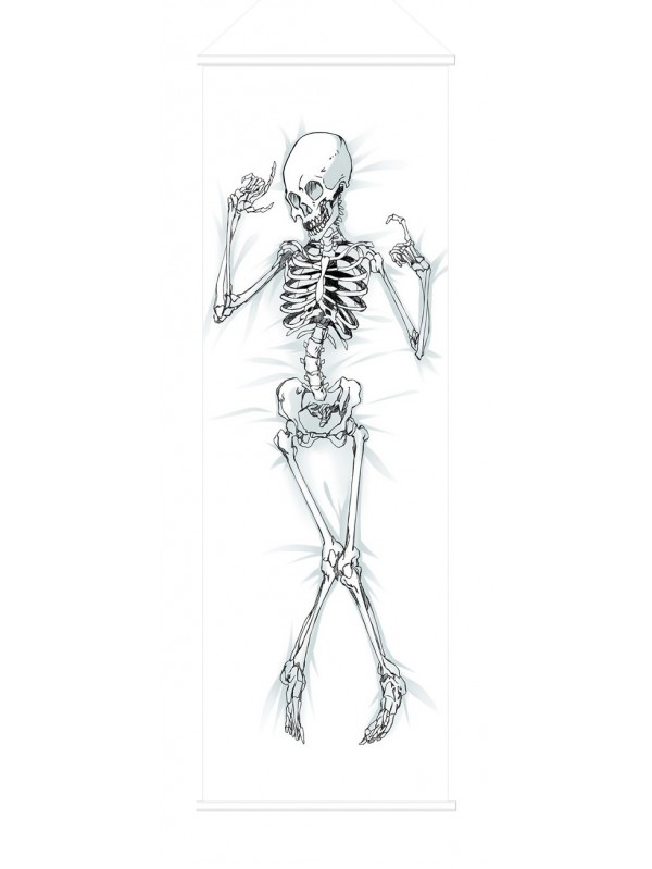 Skeleton Scroll Painting Wall Picture Anime Wall Scroll Hanging Deco
