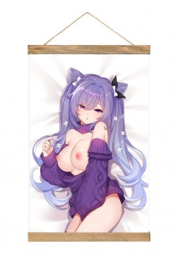 Coolest Anime Wall Scroll Poster Genshin Impact Keqing 40x60cm(23.6x15.7in)