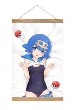 2023 Wall Scroll Hanger Pokemon Sword And Shield Lana 40x60cm(23.6x15.7in)