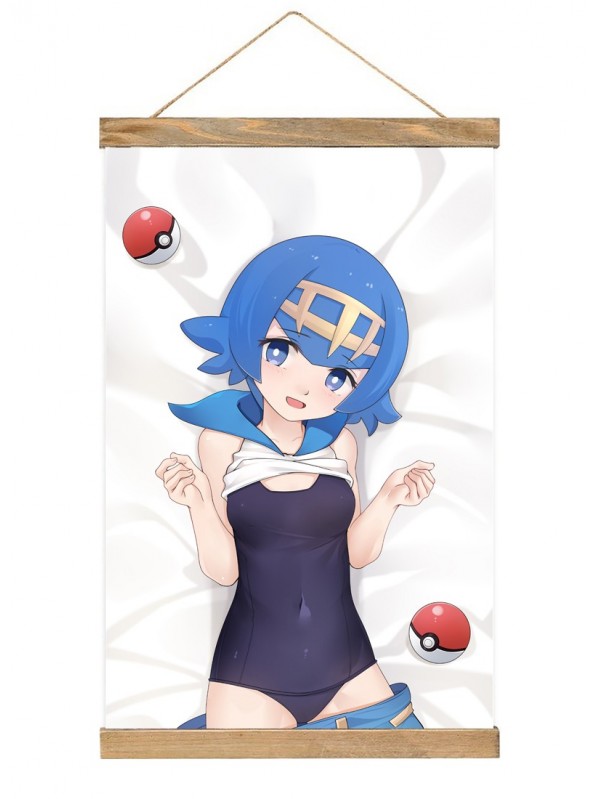 2023 Wall Scroll Hanger Pokemon Sword And Shield Lana 40x60cm(23.6x15.7in)