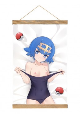 Custom Wall Scroll Hanging Pokemon Sword And Shield Lana 40x60cm(23.6x15.7in)