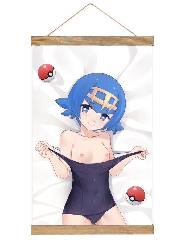 Custom Wall Scroll Hanging Pokemon Sword And Shield Lana 40x60cm(23.6x15.7in)