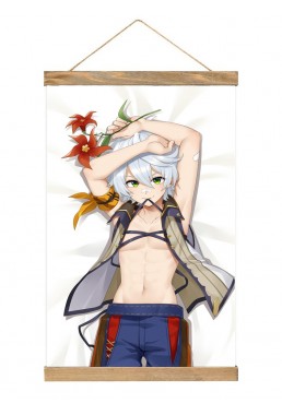 Premium Japanese Wall Scroll Genshin Impact Bennett 40x60cm(23.6x15.7in)