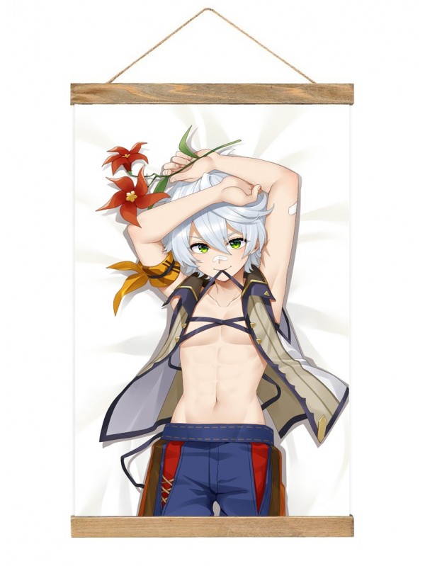 Premium Japanese Wall Scroll Genshin Impact Bennett 40x60cm(23.6x15.7in)