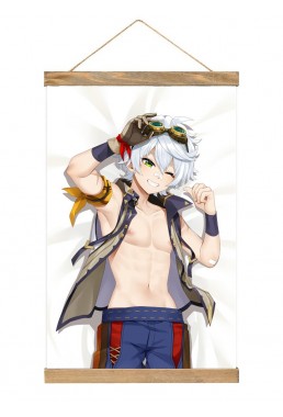 High Quality Wall Scroll Hanger Genshin Impact Bennett 40x60cm(23.6x15.7in)