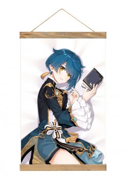 Discount Wall Scroll Hanger Genshin Impact Xingqiu 40x60cm(23.6x15.7in)