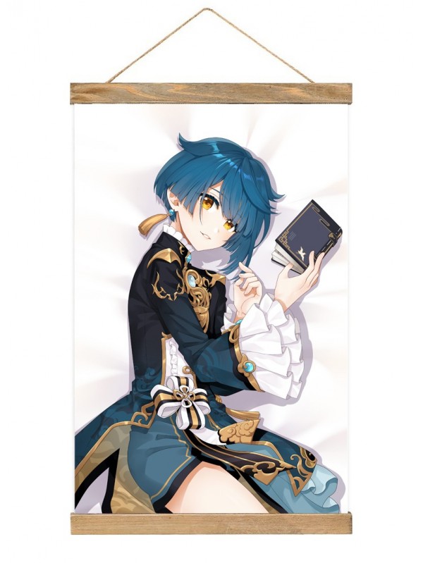 Discount Wall Scroll Hanger Genshin Impact Xingqiu 40x60cm(23.6x15.7in)