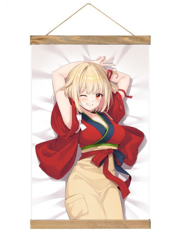 Personalised Japanese Wall Scroll Lycoris Recoil Nishikigi Chisato 40x60cm(23.6x15.7in)