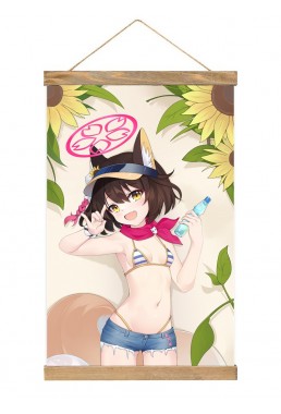 New Anime Wall Scroll Hanger Blue Archive Kuda Izuna 40x60cm(23.6x15.7in)