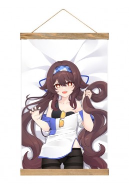 Limited Edition Wall Scroll Poster Anime Genshin Impact Hutao 40x60cm(23.6x15.7in)