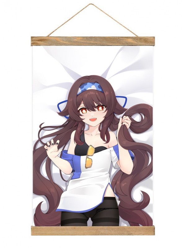 Limited Edition Wall Scroll Poster Anime Genshin Impact Hutao 40x60cm(23.6x15.7in)
