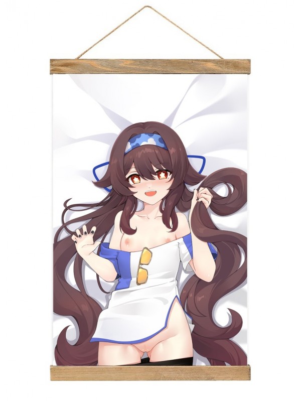 Premium Wall Scroll Poster Genshin Impact Hutao 40x60cm(23.6x15.7in)
