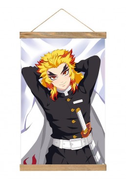 Sexy Anime Wall Scroll Demon Slayer Kimetsu No Yaiba Rengoku Kyoujurou 40x60cm(23.6x15.7in)