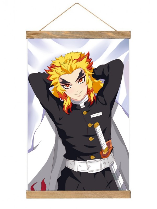 Sexy Anime Wall Scroll Demon Slayer Kimetsu No Yaiba Rengoku Kyoujurou 40x60cm(23.6x15.7in)
