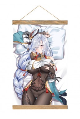 New Anime Wall Scroll Poster Genshin Impact Shenhe 40x60cm(23.6x15.7in)
