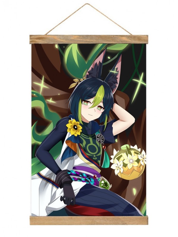 Cheap Anime Wall Scroll Genshin Impact Tighnari 40x60cm(23.6x15.7in)