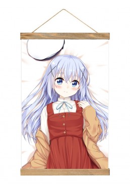 Feature Wall Scroll Hanger Is The Order A Rabbit Chino Kafu 40x60cm(23.6x15.7in)