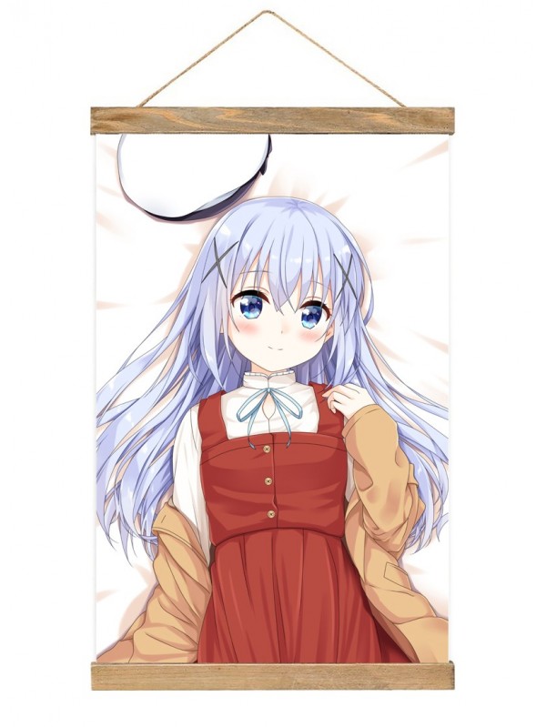 Feature Wall Scroll Hanger Is The Order A Rabbit Chino Kafu 40x60cm(23.6x15.7in)