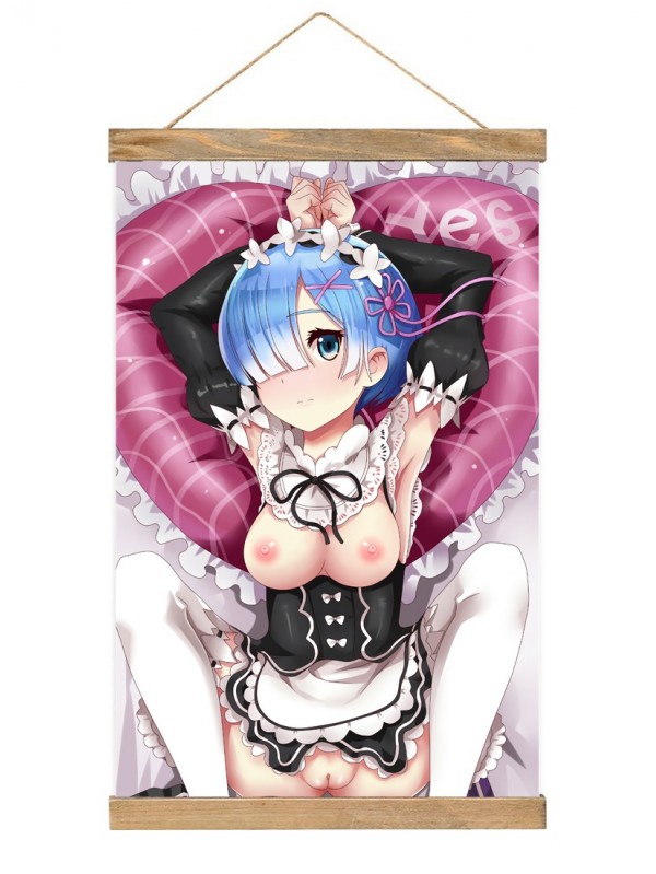 Tap Wall Scroll Hanger Rem Ram Re Zero 40x60cm(23.6x15.7in)