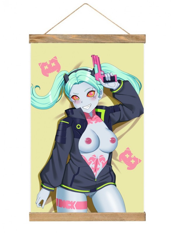 Wholesale Wall Scroll Decor Cyberpunk Edgerunners Rebecca 40x60cm(23.6x15.7in)