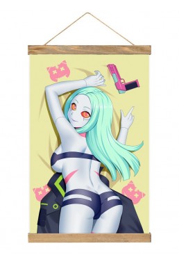 Special Wall Scroll Poster Cyberpunk Edgerunners Rebecca 40x60cm(23.6x15.7in)