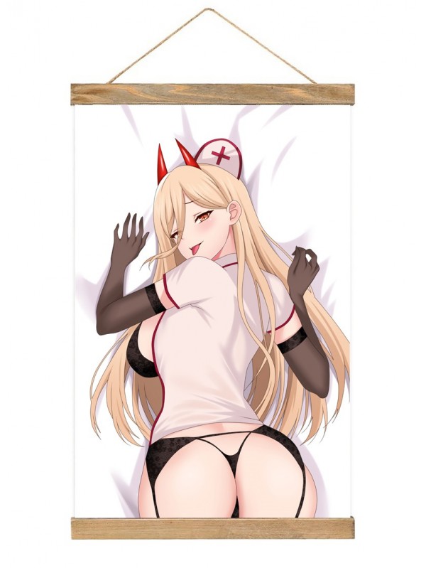 Fashion Japanese Wall Scroll Chainsaw Man Power 40x60cm(23.6x15.7in)
