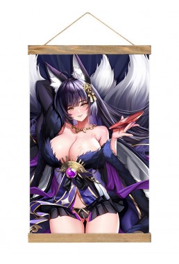 Feature Wall Scroll Poster Anime Azur Lane Ijn Musashi 40x60cm(23.6x15.7in)