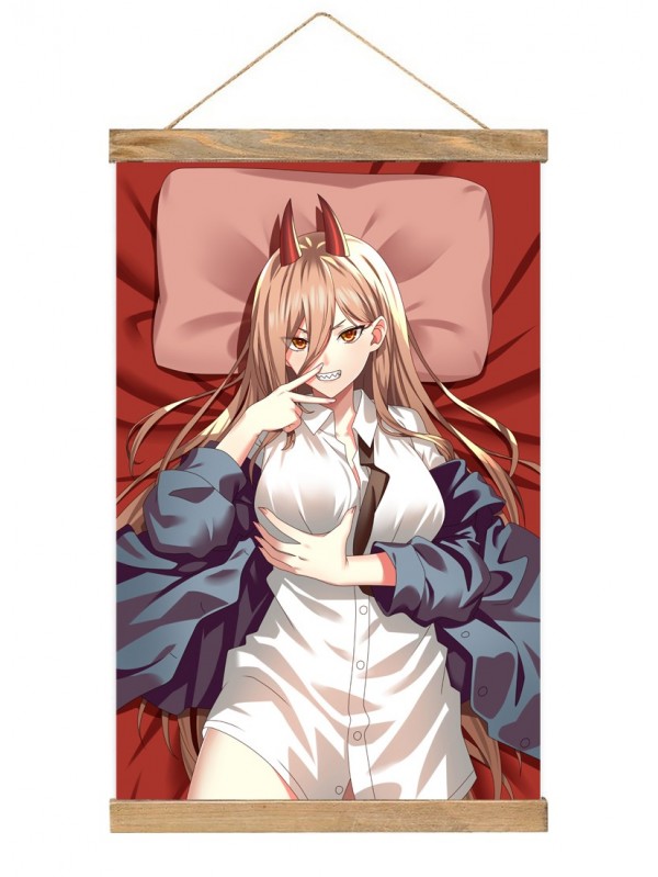 Funny Anime Wall Scroll Chainsaw Man Power 40x60cm(23.6x15.7in)