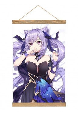 Hot Sale Wall Scroll Hanger Genshin Impact Keqing 40x60cm(23.6x15.7in)