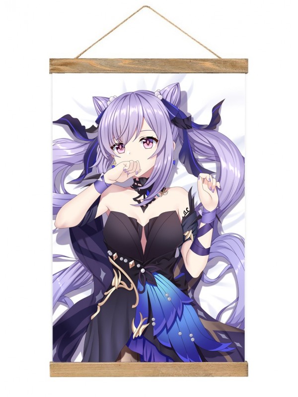 Hot Sale Wall Scroll Hanger Genshin Impact Keqing 40x60cm(23.6x15.7in)