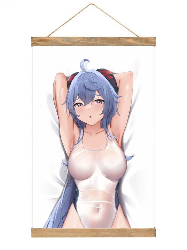 Personalised Wall Scroll Hanger Genshin Impact Ganyu 40x60cm(23.6x15.7in)