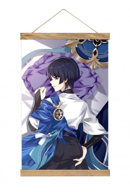 Fashion Wall Scroll Poster Anime Genshin Impact Wanderer 40x60cm(23.6x15.7in)