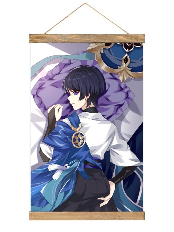 Fashion Wall Scroll Poster Anime Genshin Impact Wanderer 40x60cm(23.6x15.7in)