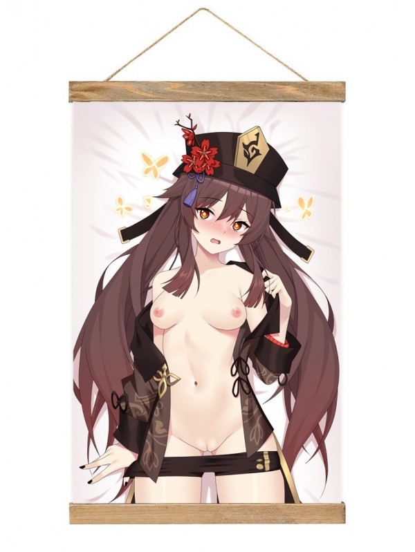 Custom Wall Scroll Hanger Genshin Impact Hutao 40x60cm(23.6x15.7in)