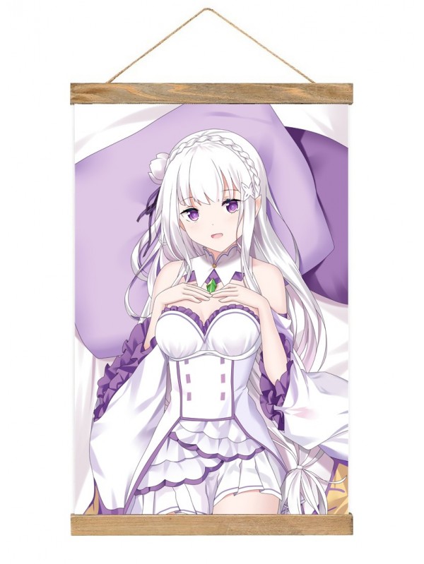 Discount Wall Scroll Rezero Emilia 40x60cm(23.6x15.7in)