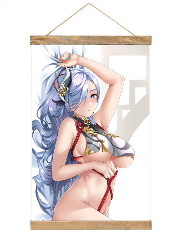 Custom Anime Wall Scroll Poster Genshin Impact Shenhe 40x60cm(23.6x15.7in)