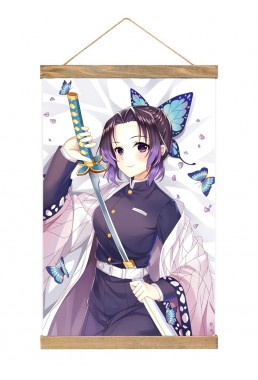 Premium Wall Scroll Hanging Demon Slayer Kimetsu No Yaiba Kochou Shinobu 40x60cm(23.6x15.7in)