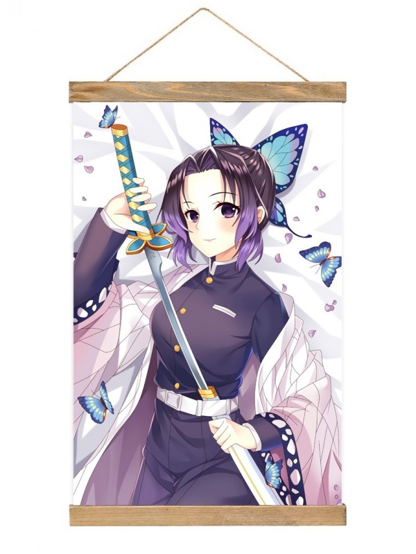 Premium Wall Scroll Hanging Demon Slayer Kimetsu No Yaiba Kochou Shinobu 40x60cm(23.6x15.7in)