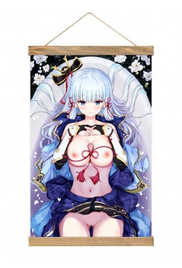 Soft Wall Scroll Poster Anime Genshin Impact Kamisato Ayaka 40x60cm(23.6x15.7in)