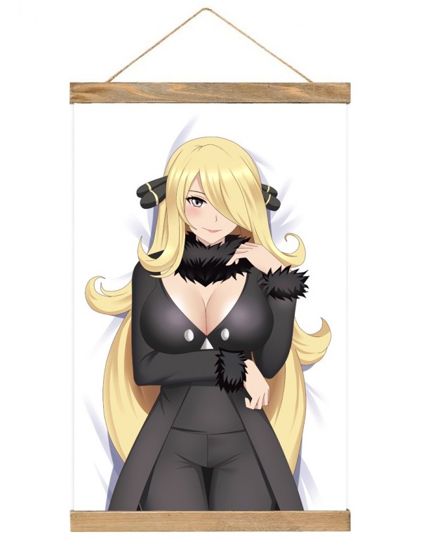 Durable Wall Scroll Hooks Pokemon Cynthia 40x60cm(23.6x15.7in)