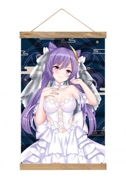 Tap Wall Scroll Hanger Rod Genshin Impact Keqing Anime Dakimakura 40x60cm(23.6x15.7in)