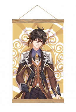 New Wall Scroll Poster Anime Genshin Impact Zhongli 40x60cm(23.6x15.7in)