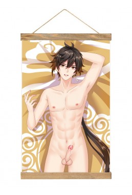 Cheap Wall Scroll Genshin Impact Zhongli 40x60cm(23.6x15.7in)