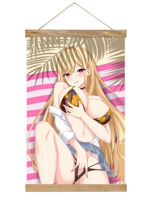 Clearance Anime Wall Scroll Sexy My Dress Up Darling Kitagawa Marin  40x60cm(23.6x15.7in)