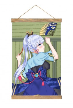 Feature Anime Wall Scroll Genshin Impact Kamisato Ayaka 40x60cm(23.6x15.7in)